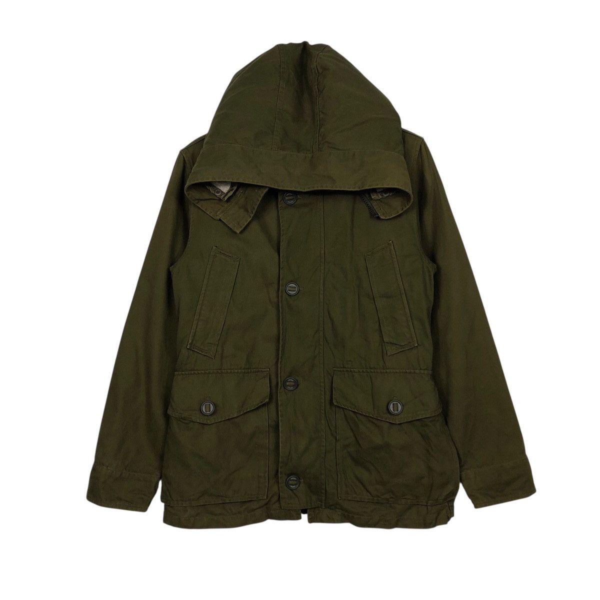 Japanese Brand 🔥 JOURNAL STANDARD Sherpa-Lined Hooded M-65 Field Jacket Size US M / EU 48-50 / 2 - 2 Thumbnail