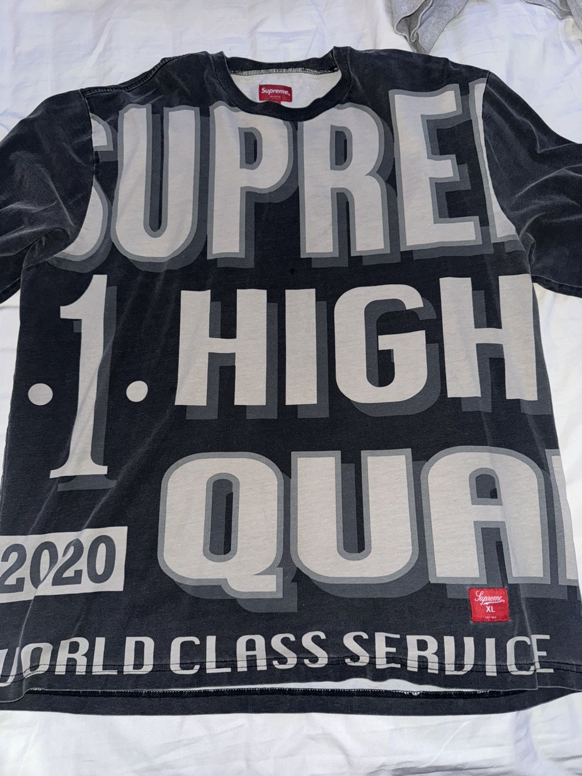 Supreme Supreme World Class Washed Long Sleeve Shirt Size US XL / EU 56 / 4 - 1 Thumbnail