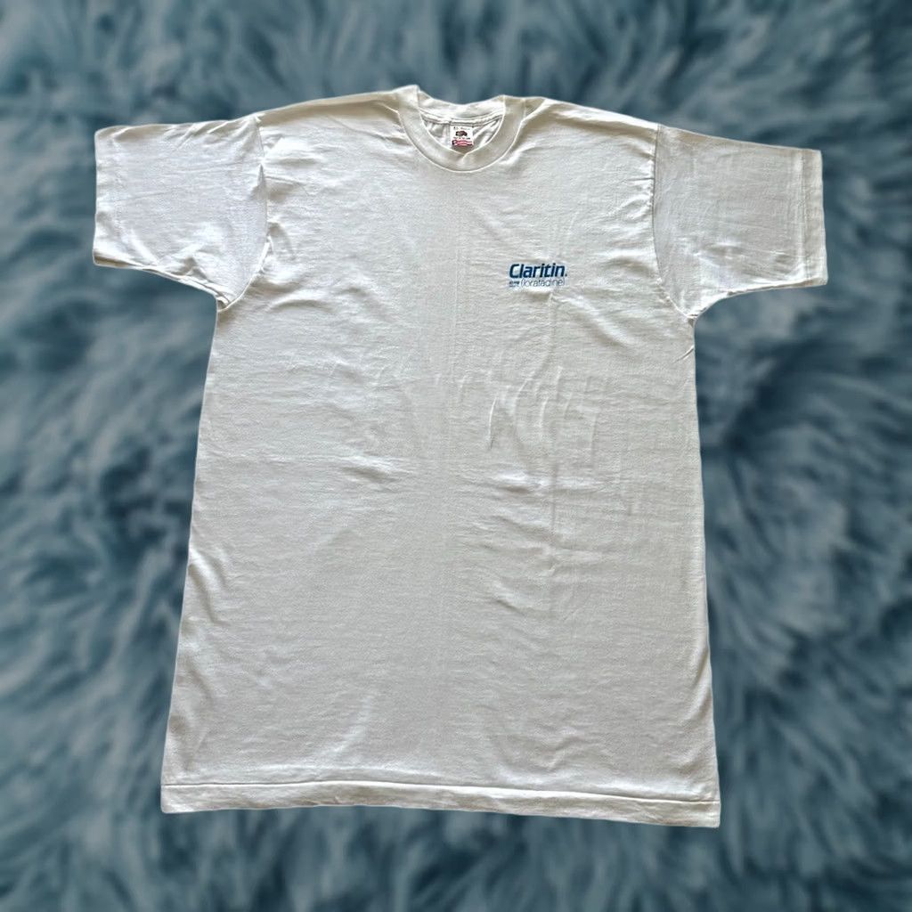 Fruit Of The Loom VINTAGE 90s Fruit of the Loom T-Shirt XL White Crew Neck Short Sleeve Single Stitch NWOT 101 Dalmatians 5 Seconds of Summer A Bug's Life 90s Size US XL / EU 56 / 4 - 1 Thumbnail