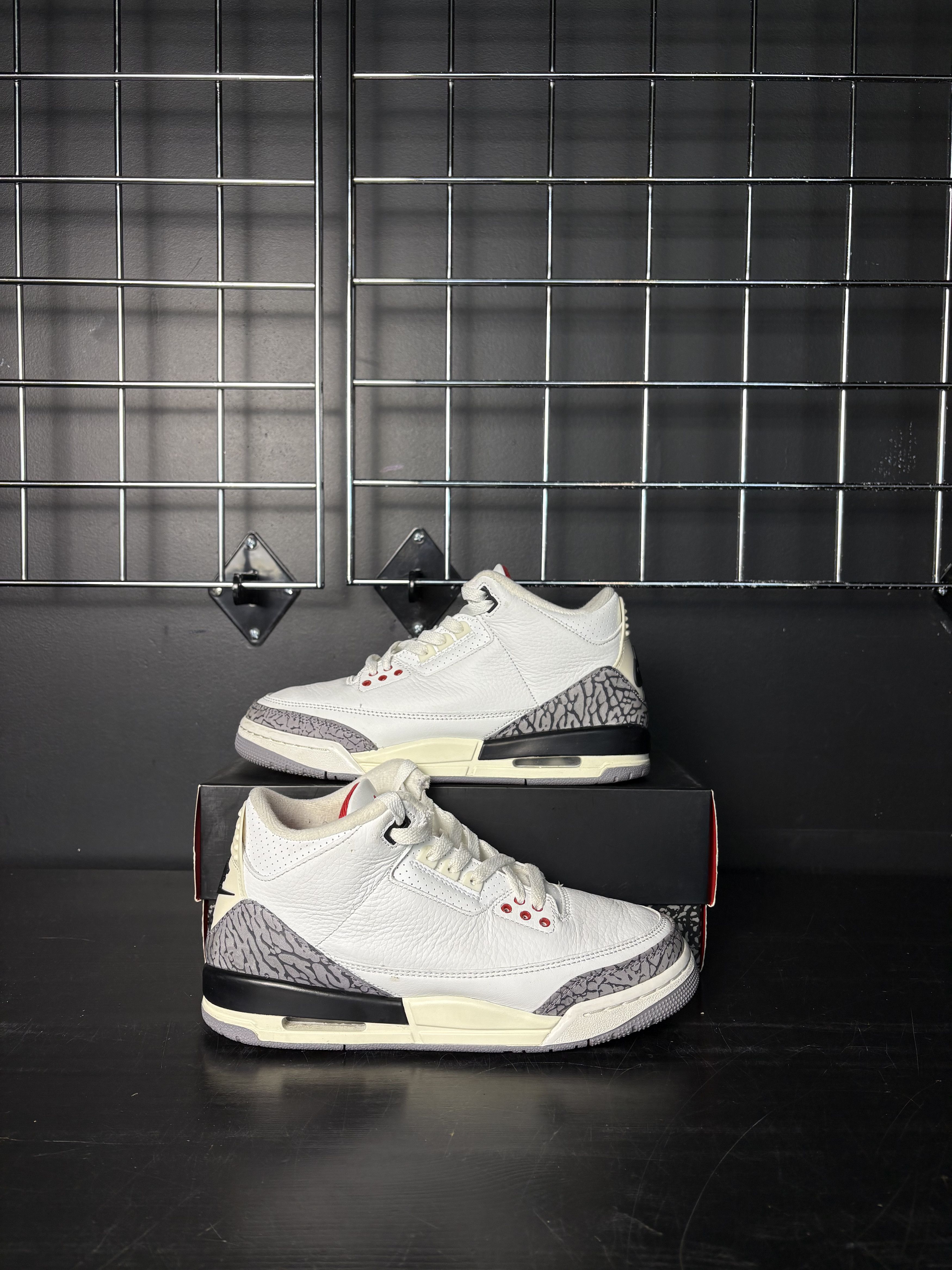 Nike Air Jordan 3 Retro "White Cement Reimagined" (GS) **PRE-OWNED** Size US 7 / EU 40 - 1 Thumbnail