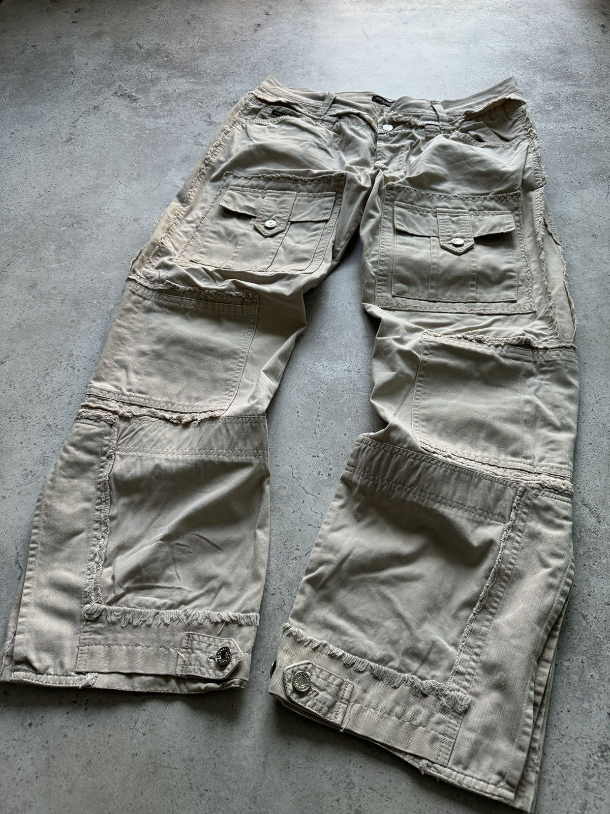 Dolce & Gabbana 🔥 Dolce&Gabbana Archive 00s PatchWork Distressed Pants Size US 34 / EU 50 - 2 Thumbnail