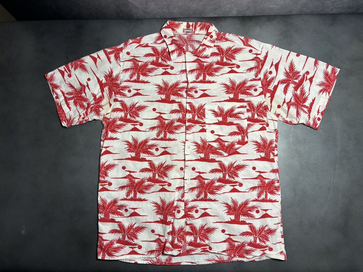 Vintage True Vintage Cotton Hawaiian Shirt Light Boxy Camp Print 41 Size US M / EU 48-50 / 2 - 15 Thumbnail