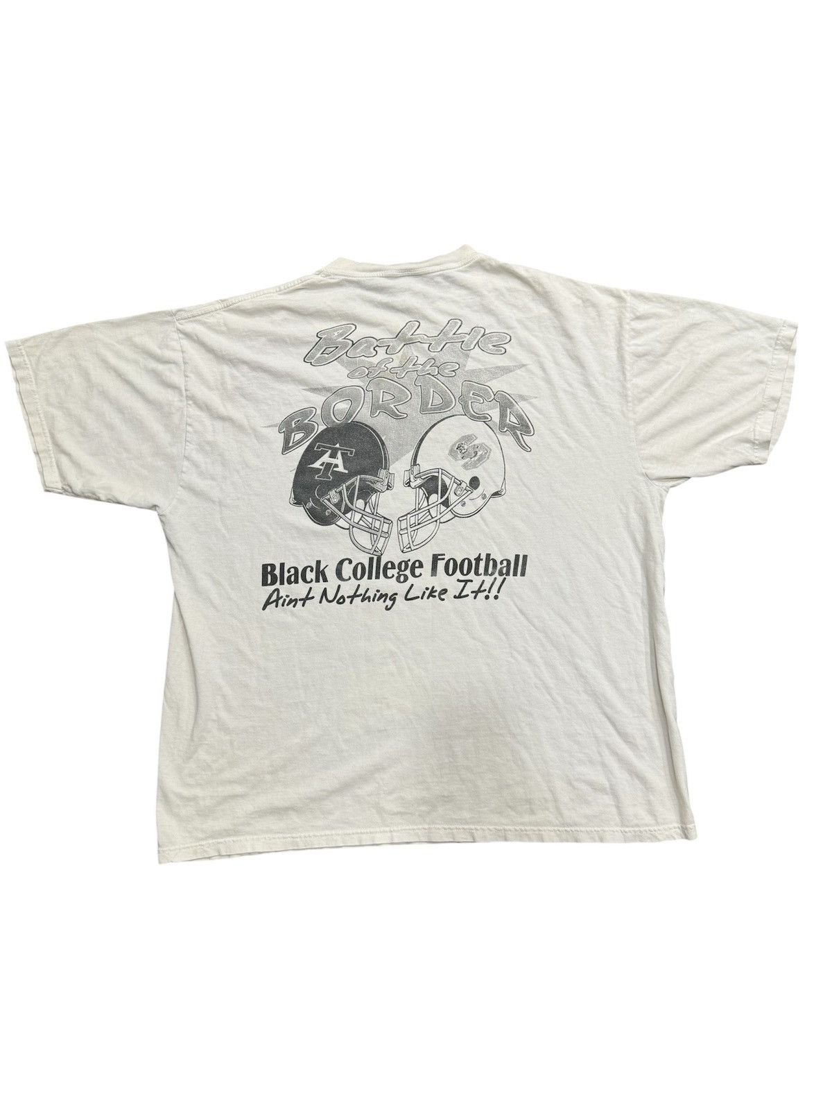 Vintage Vintage North Carolina A&T Battle of the Border T shirt Size US XL / EU 56 / 4 - 4 Thumbnail