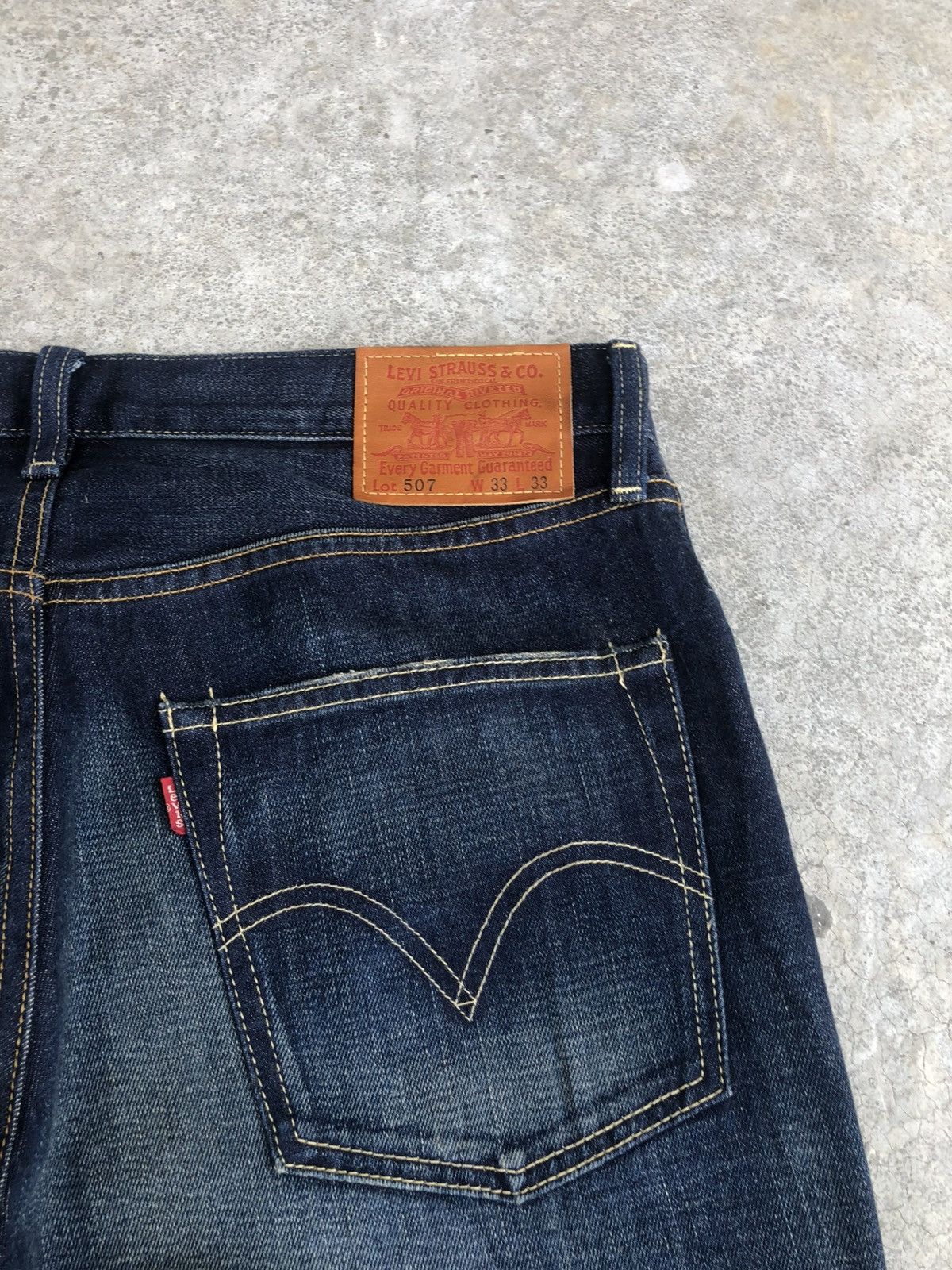 If Six Was Nine Levis 507 Flared Jeans Distressed Denim Size US 33 - 16 Thumbnail