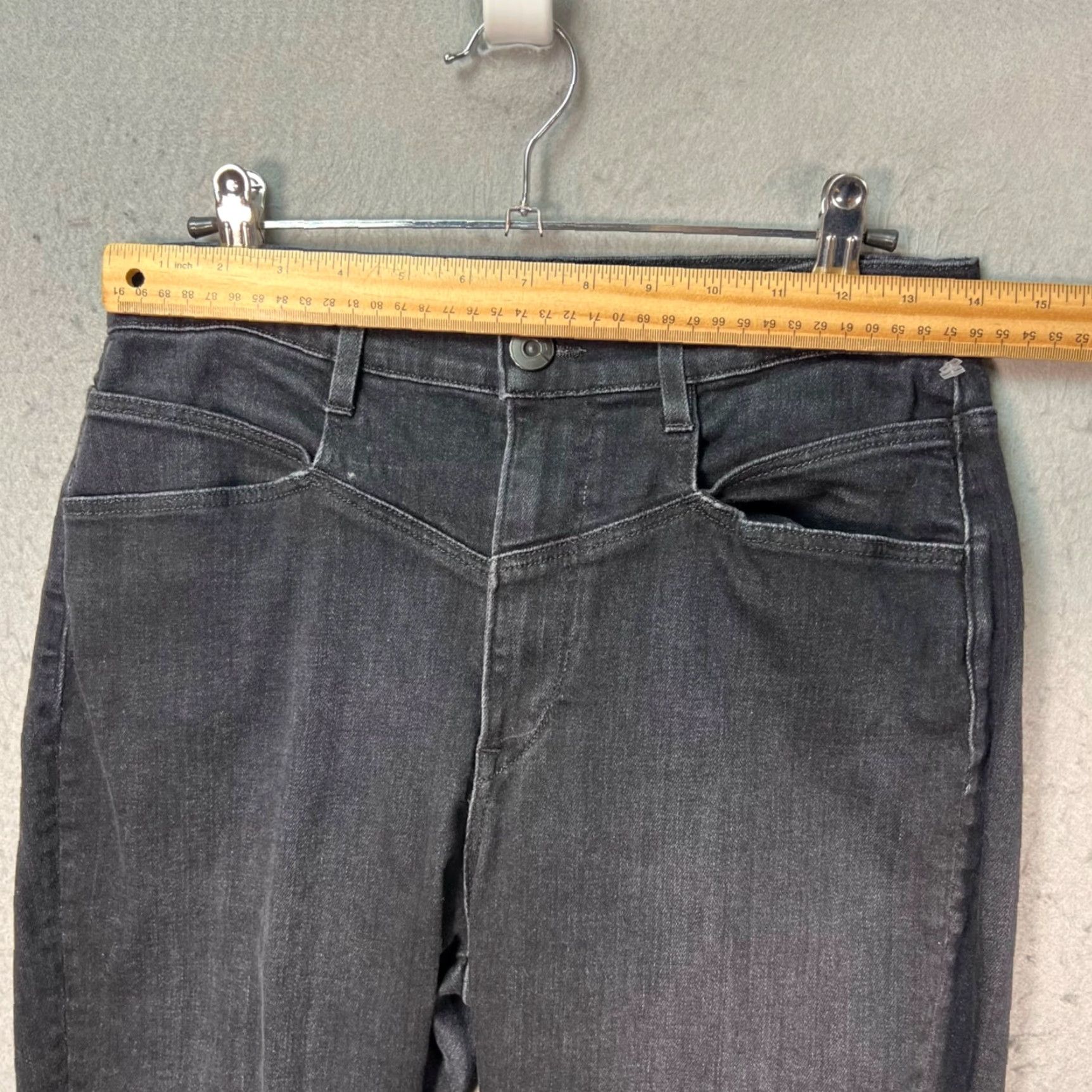 3x1 3x1 NYC Womens Jeans 29 Black Skinny High Rise Stretch Denim Made in USA 5-Pocket Stylе Clothing Women Adult Size 29" - 6 Thumbnail