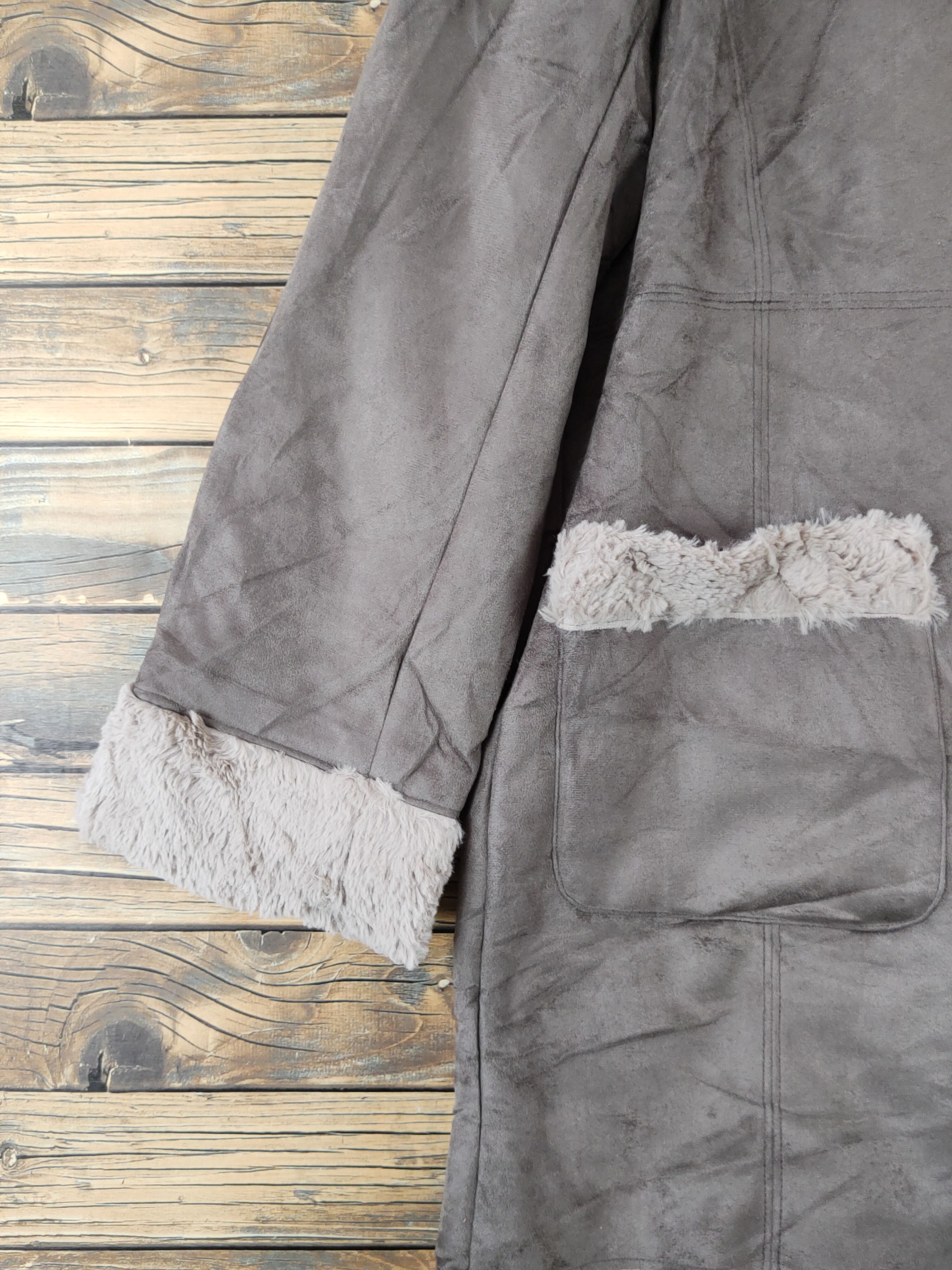 Japanese Brand × Vintage Vintage Faded 💥Belle Jeanne Dark Gray Hoodie Sweater Coats Size L / US 10 / IT 46 - 4 Thumbnail