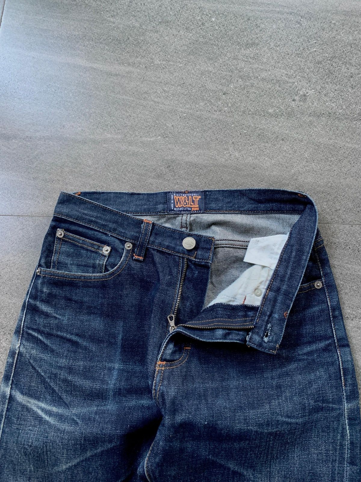 Walter Van Beirendonck FREE TAX! Washed Denim Jeans Size US 28 / EU 44 - 3 Thumbnail