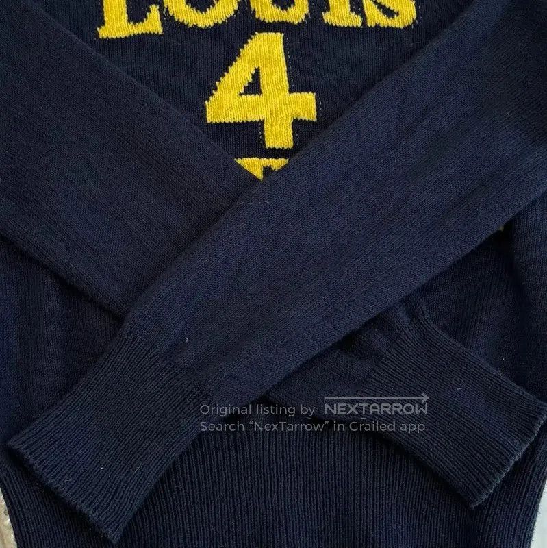 Louis Vuitton Louis Vuitton Black Knit Sweater with Logo . Size XS / US 0-2 / IT 36-38 - 6 Thumbnail