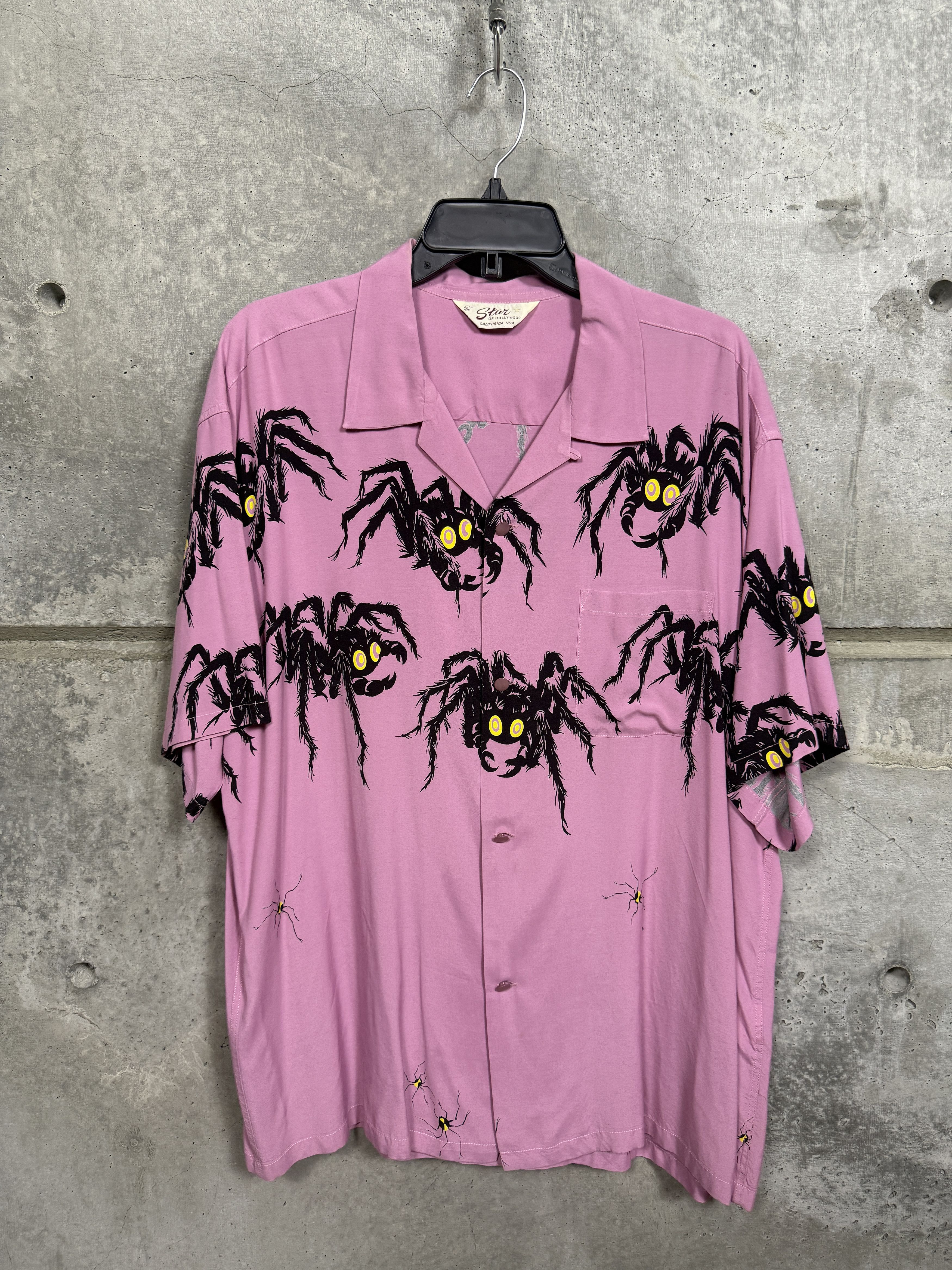 Star of Hollywood Vintage Spider Button-up Shirt