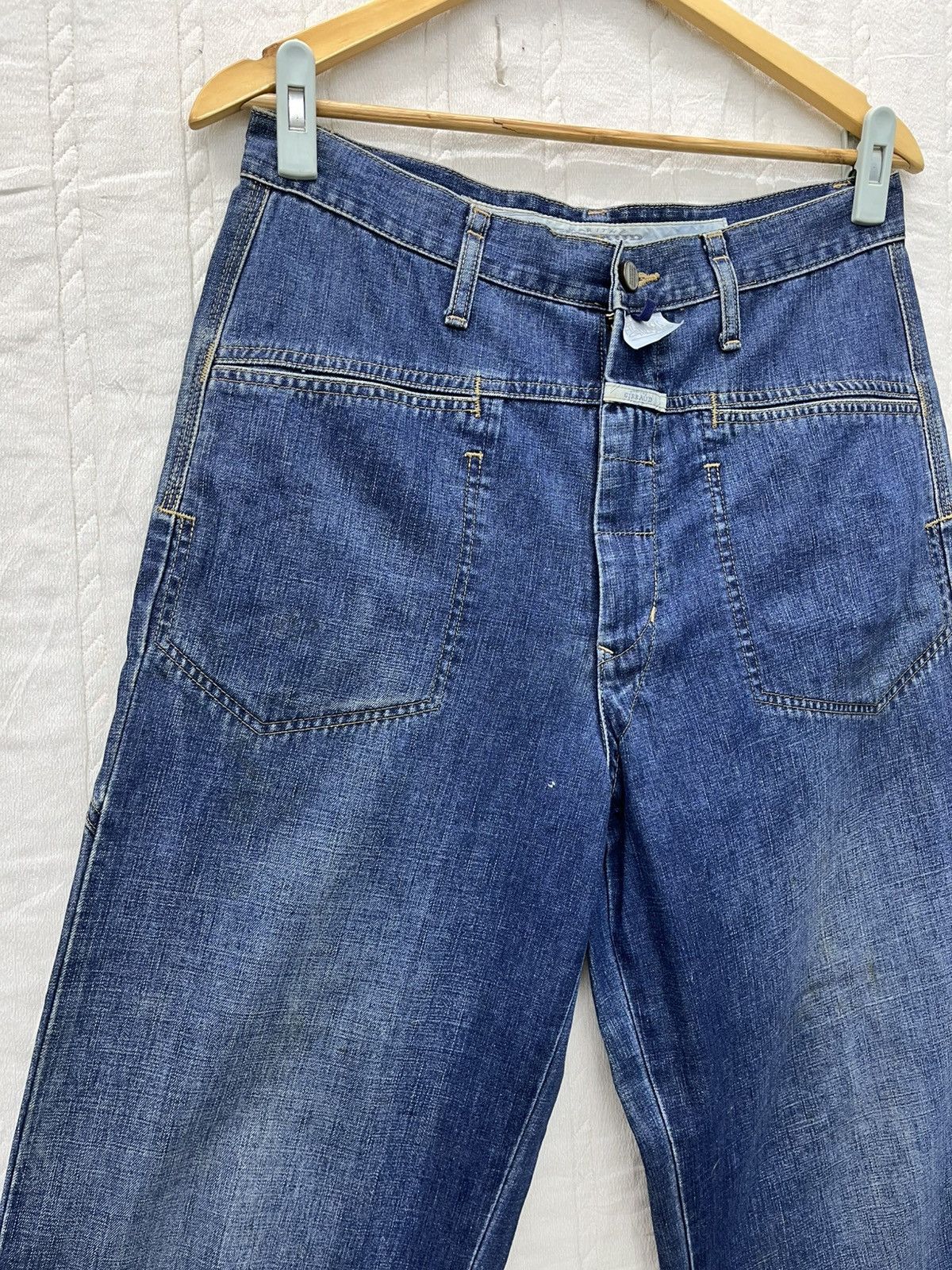 Marithe + Francois Girbaud 🔥MARITHE & FRANCOIS GIRBAUD BACKWARDS PATTERN BAGGY JEANS Size US 31 - 2 Thumbnail