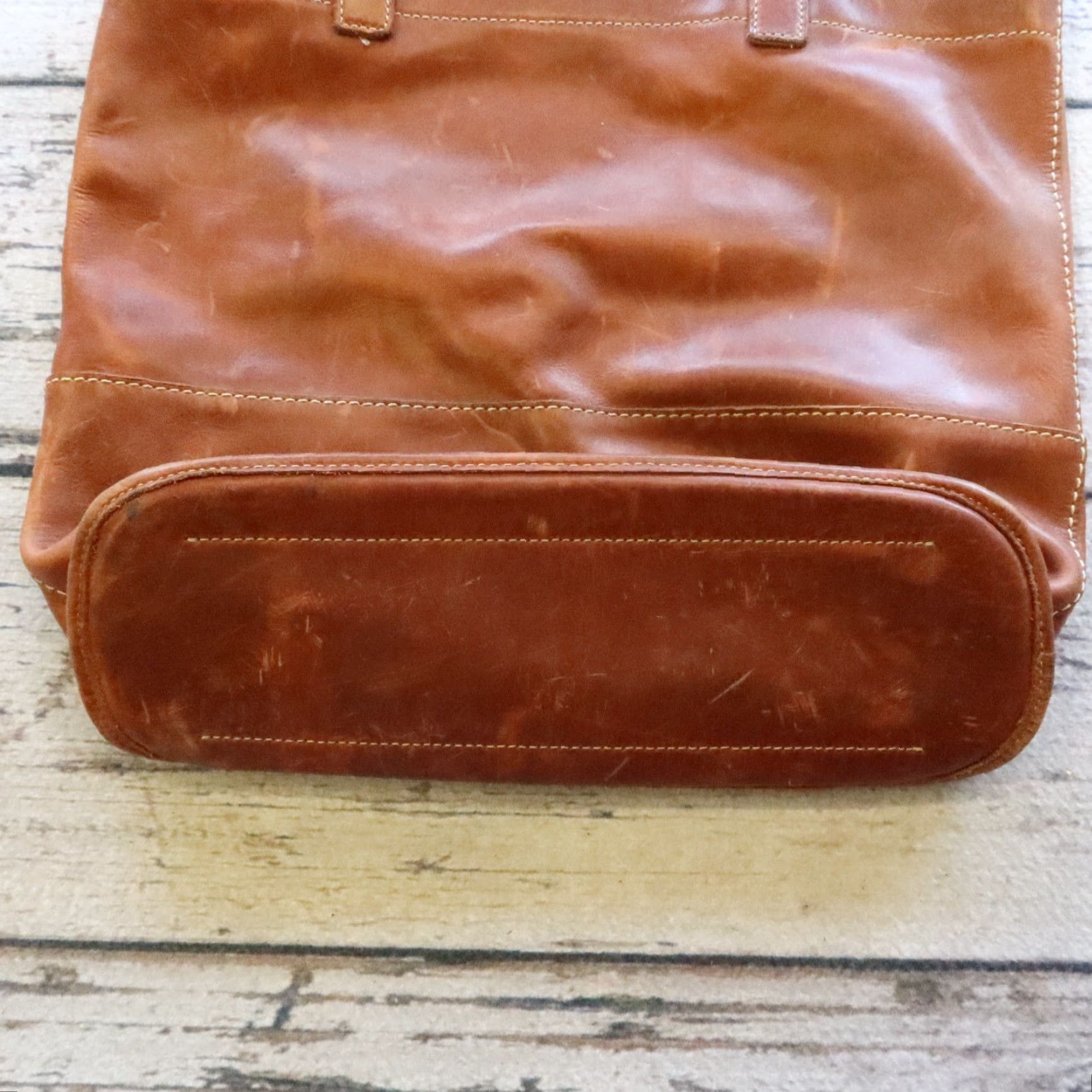 Frye VINTAGE Frye Leather Tote Bag Size ONE SIZE - 4 Thumbnail
