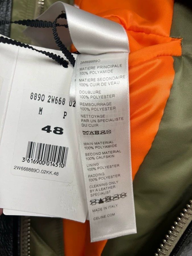 Celine celine green color-blocked ma1 jacket Size US L / EU 52-54 / 3 - 4 Thumbnail