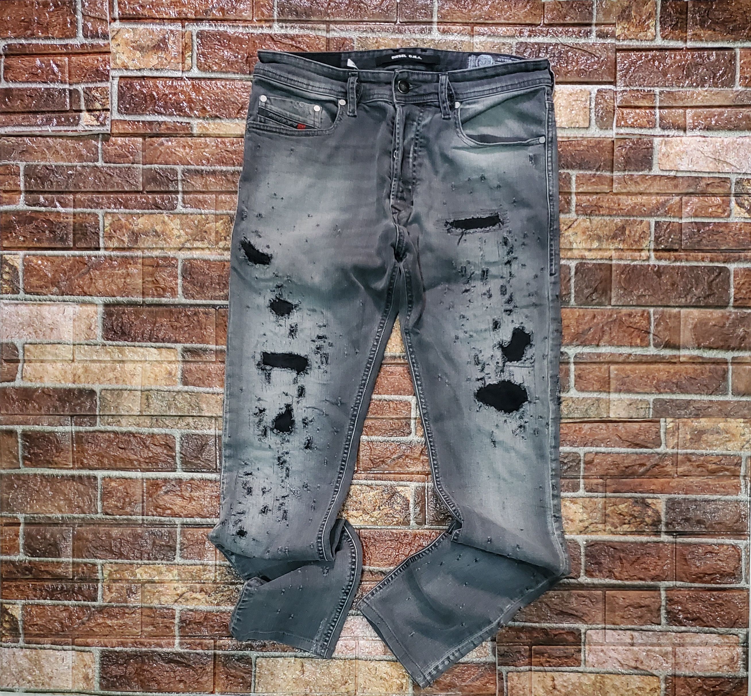 Diesel × Jean Diesel DNA distressed jeans Size US 30 / EU 46 - 2 Thumbnail