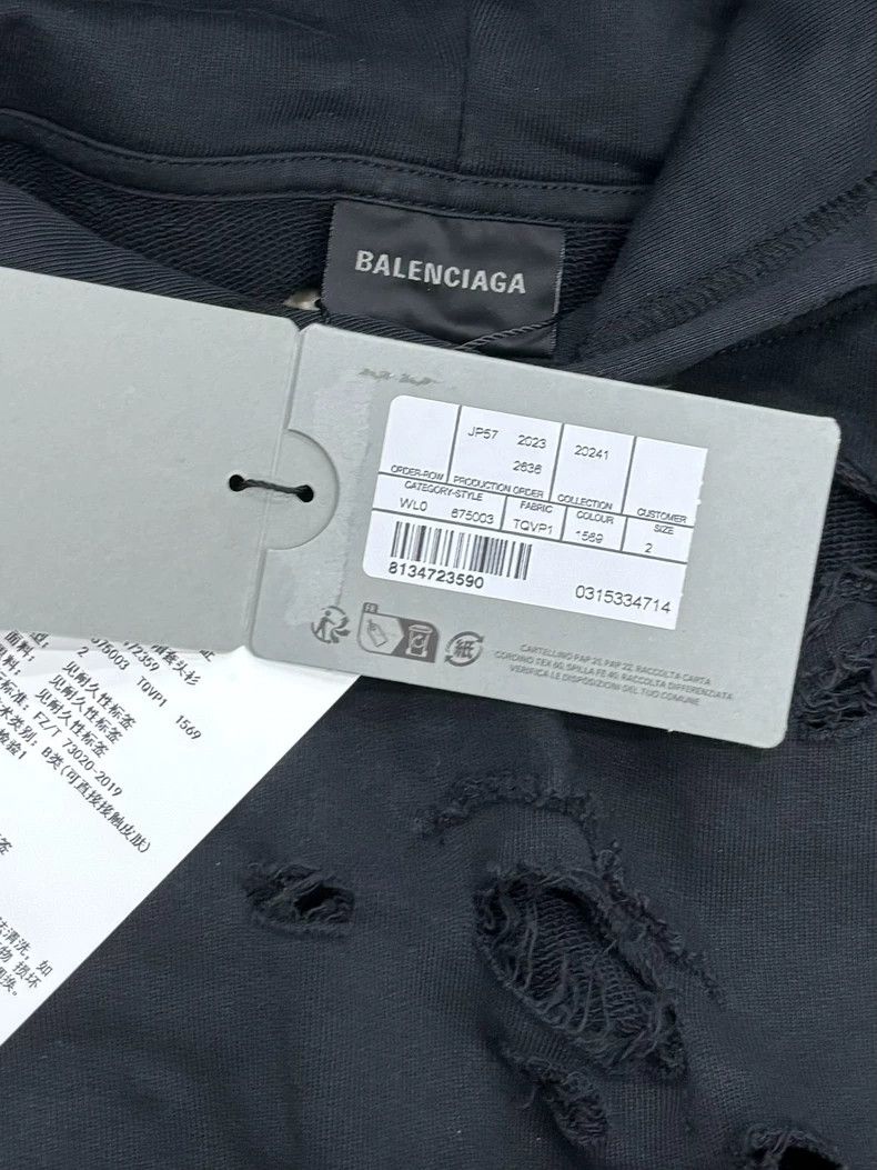 Balenciaga Balenciaga 24 FW mirror breakdown hooded sweatshirt 2505-Ne Size US M / EU 48-50 / 2 - 4 Thumbnail