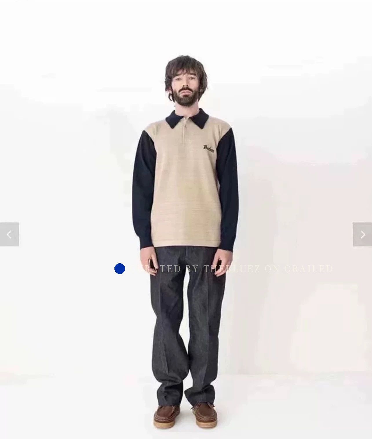 Visvim Multi-Color Long Sleeve Polo with Embroidery Size US XL / EU 56 / 4 - 1 Thumbnail