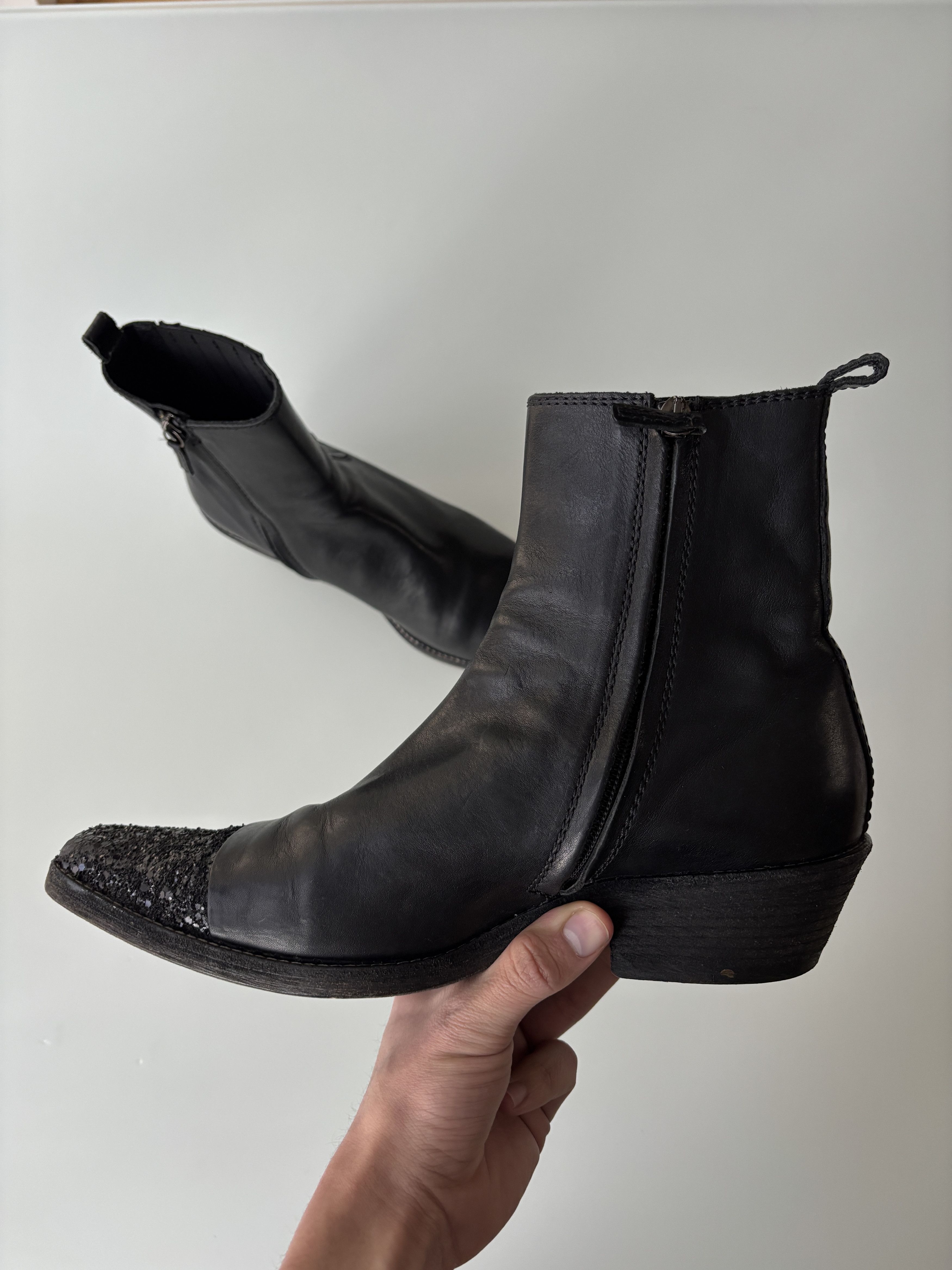 Haider Ackermann Haider Ackermann AW16 Glitter Western Boots Size US 8 / EU 41 - 8 Thumbnail