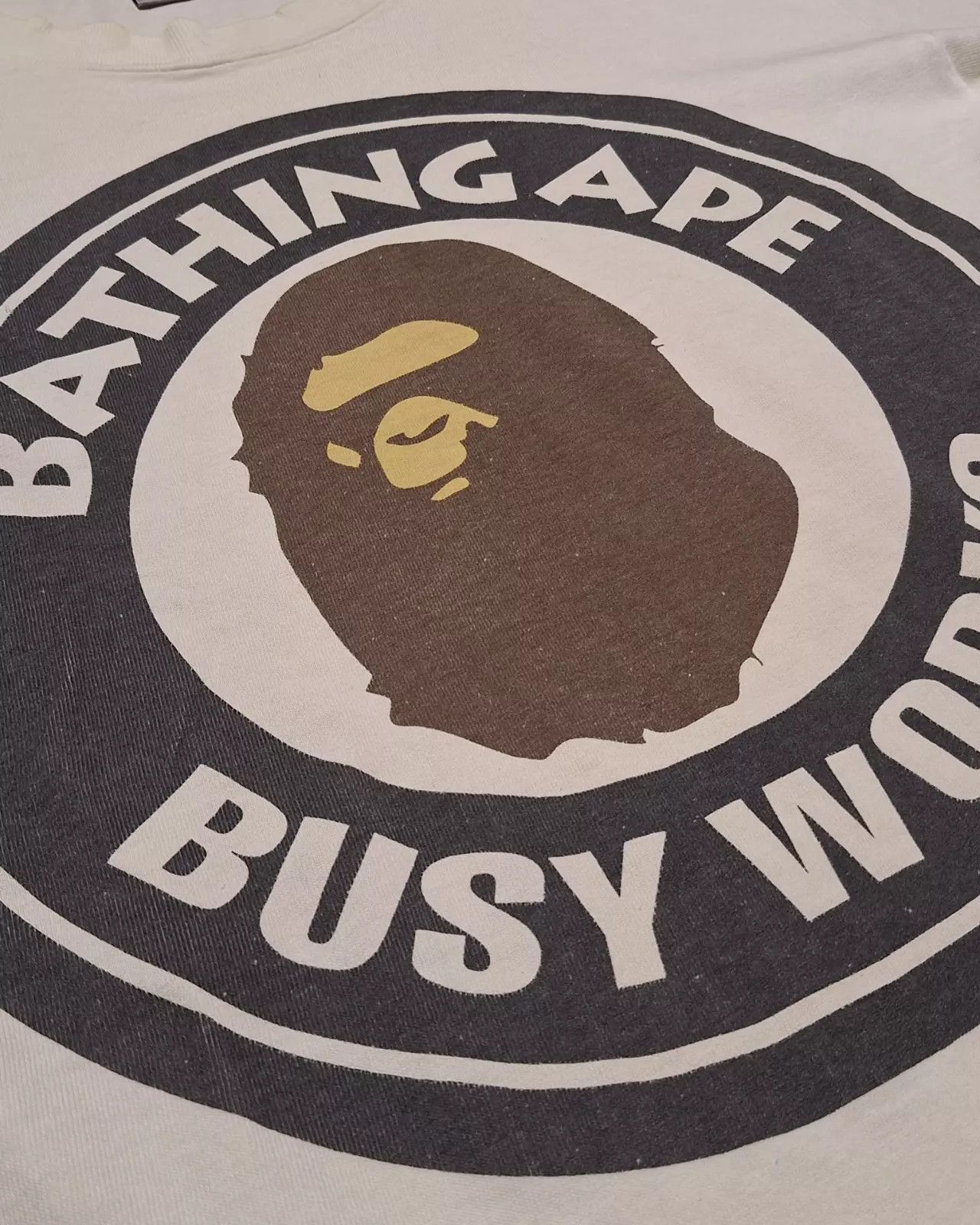 Bape × Nigo × Vintage 2000 OG Bape Busy Works Screenprinted Tee Rare Vintage Nigo Size US L / EU 52-54 / 3 - 3 Thumbnail
