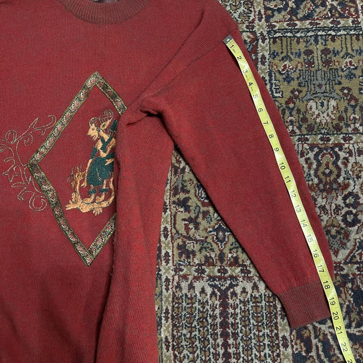 Kapital Vintage Japan Sweater Alpaca Wool with Gold Embroidery sz L Size US L / EU 52-54 / 3 - 14 Thumbnail