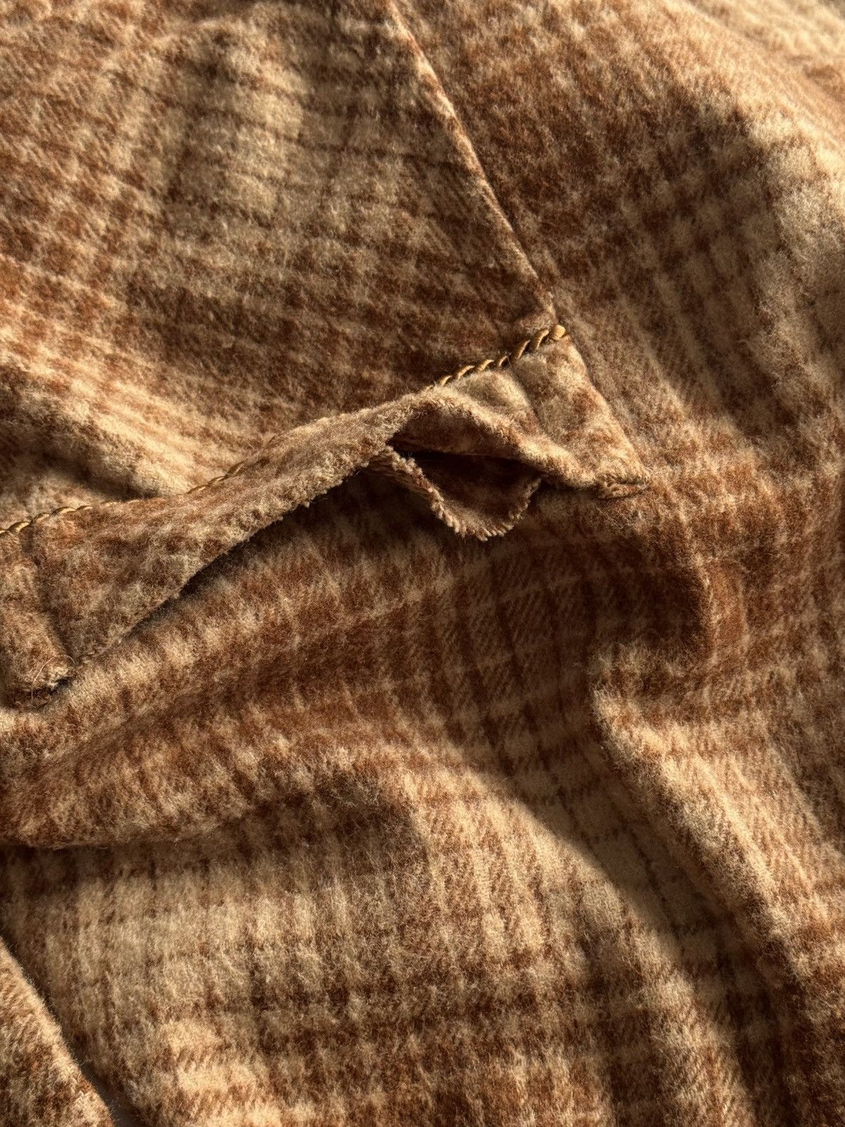Vintage Vintage 1960s European Wool Checked Smoking Lounge Jacket Size US M / EU 48-50 / 2 - 9 Thumbnail