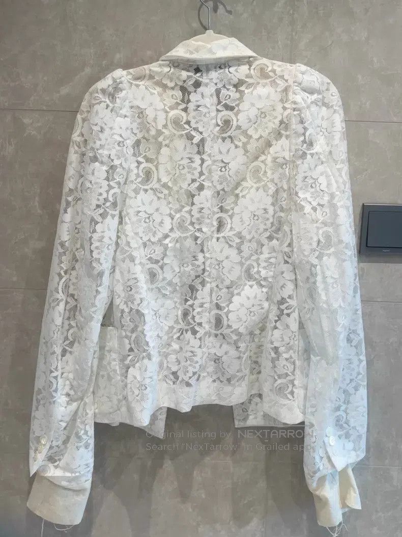 Comme des Garcons Comme des Garcons Embroidered lace blazer Size M / US 6-8 / IT 42-44 - 2 Thumbnail