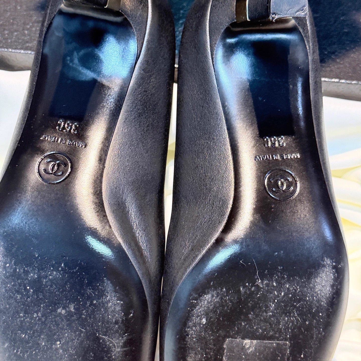 Chanel CHANEL Women's Black Mary Jane Heels 35 99 New Size US 4.5 / IT 34.5 - 7 Thumbnail
