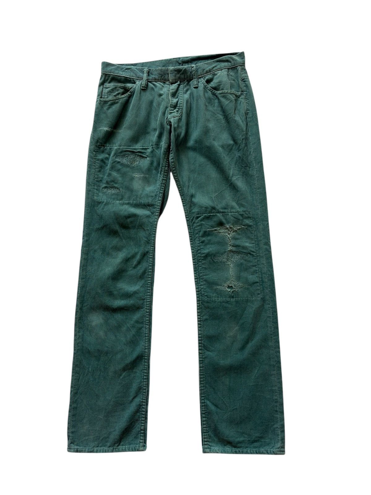 Pledge JAPANESE BRAND PLEDGE DISTRESSED CORDUROY PANTS Size US 32 / EU 48 - 1 Thumbnail