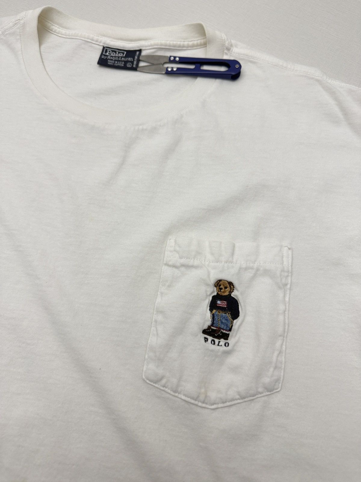 Polo Ralph Lauren Vintage 90s Polo Ralph Lauren Polo Bear Pocket Tee XL USA Size US XL / EU 56 / 4 - 3 Thumbnail