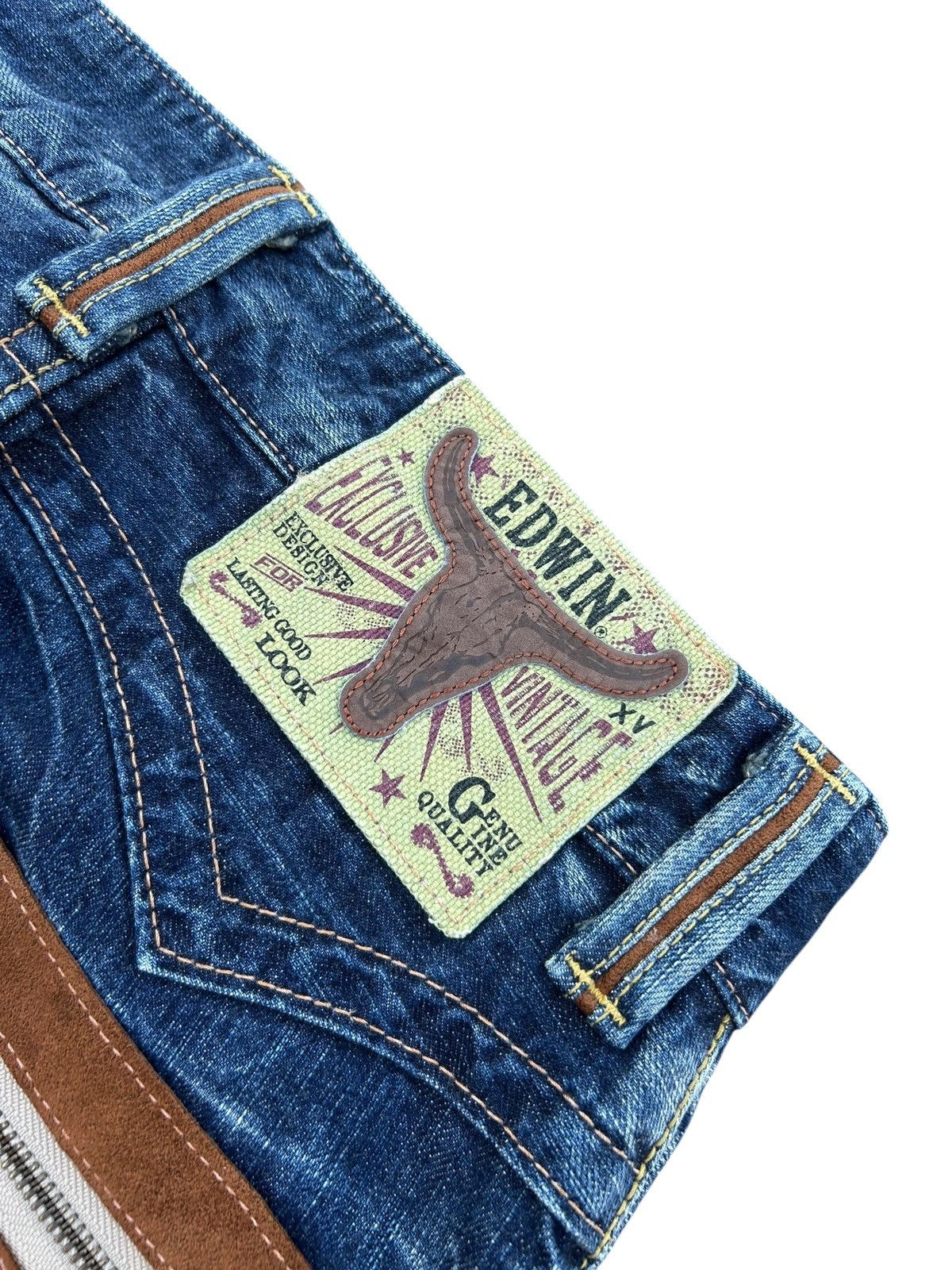 Kapital VINTAGE EDWIN NAVAJO JAPANESE BRAND DENIM JEANS RARE☠️🎌 Size US 31 - 6 Thumbnail