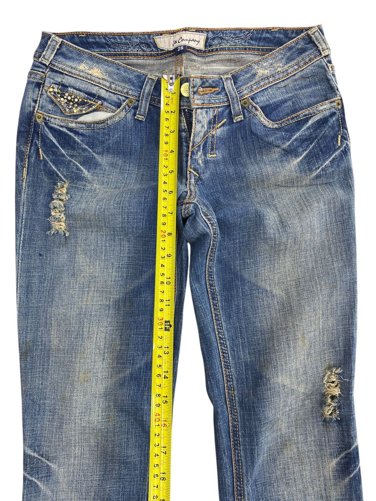 Japanese Brand Japanese Brand Blue Faded Wash Style Bootcut Jeans Size US 28 / EU 44 - 6 Thumbnail