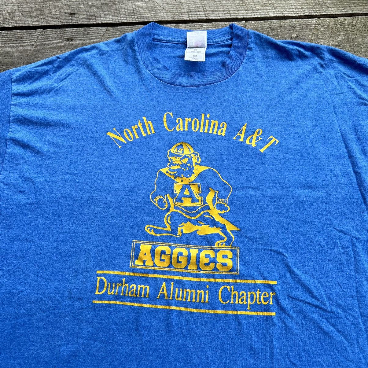 Vintage Vintage 90s North Carolina A&T Aggies HBCU College T Shirt Size US XXL / EU 58 / 5 - 4 Thumbnail