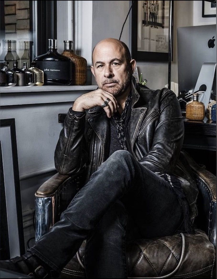 John Varvatos Distressed Leather Chelsea Biker Jacket EU54 USA44 Size US L / EU 52-54 / 3 - 7 Thumbnail