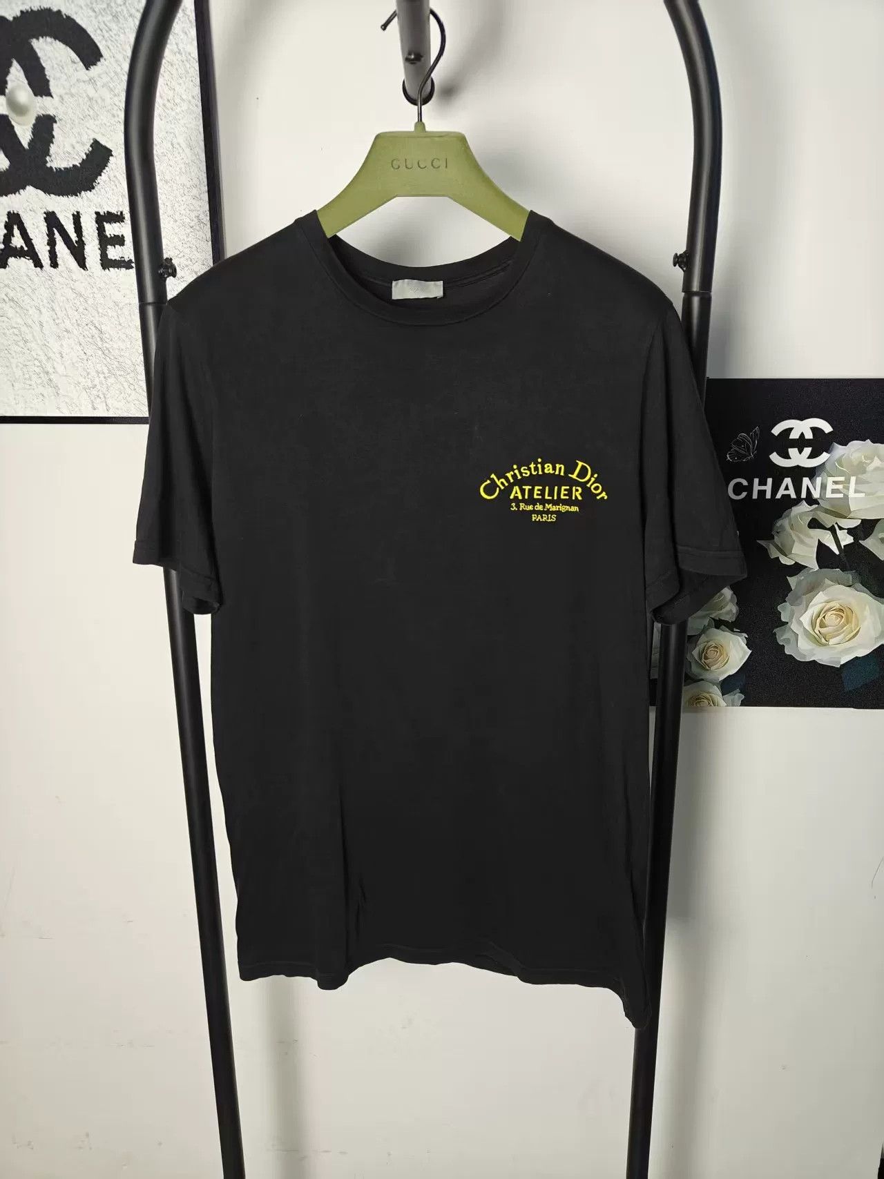 Dior Dior Embroidered Logo Short Sleeve T-Shirt Size US M / EU 48-50 / 2 - 1 Thumbnail