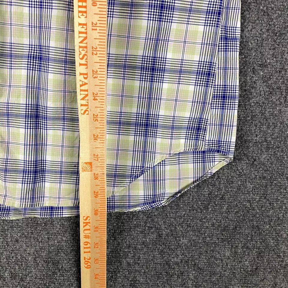 Tailorbyrd Tailorbyrd Button Down Shirt Men Large Short Sleeve Plaid L Size US L / EU 52-54 / 3 - 4 Thumbnail