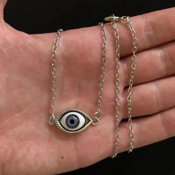 Jewelry Hirohata x Arai Eye Ball Necklace Punk Grunge Chain Size ONE SIZE - 6 Thumbnail