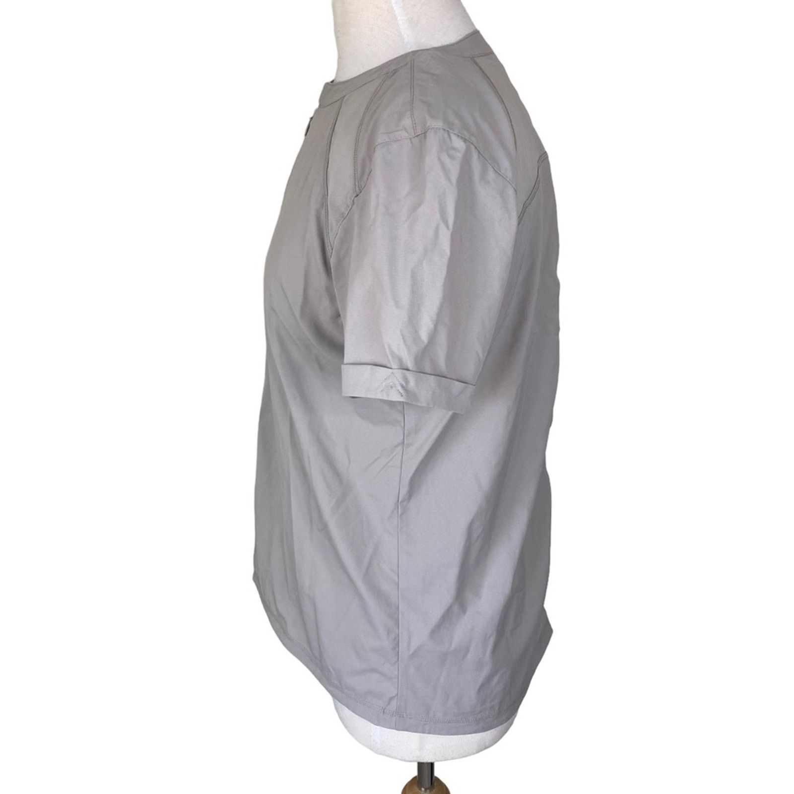 Other INDYGENA Lomo Roll Tab Short Sleeve Top Gray Thunder Size L / US 10 / IT 46 - 13 Thumbnail