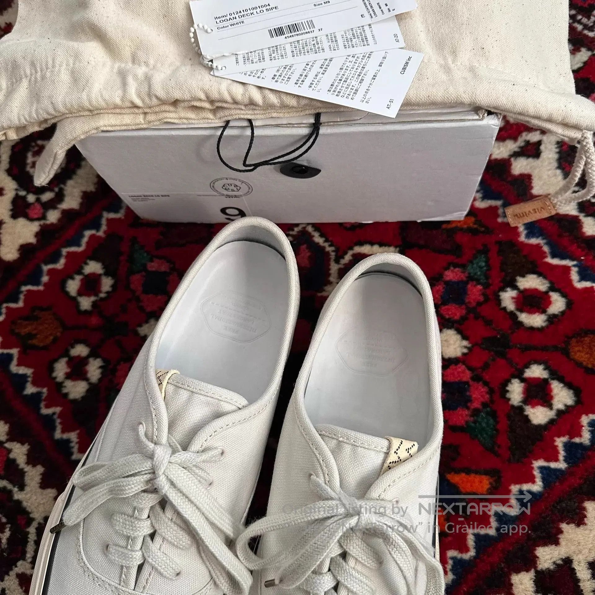 Visvim White Low-Top Lace-Up Casual Shoes Size 9. Size US 9 / EU 42 - 2 Thumbnail