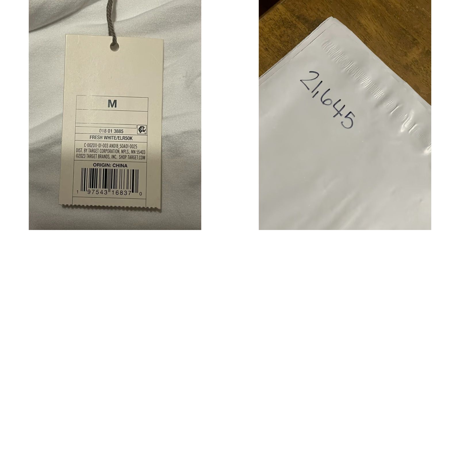 Vintage A New Day Shirt Women’s M White Short Sleeve NWT Basic T-Shirt Regular Fit Casual Size M / US 6-8 / IT 42-44 - 8 Thumbnail
