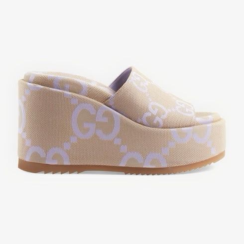 Gucci GG Jumbo Platform Sandals SIZE 36.5