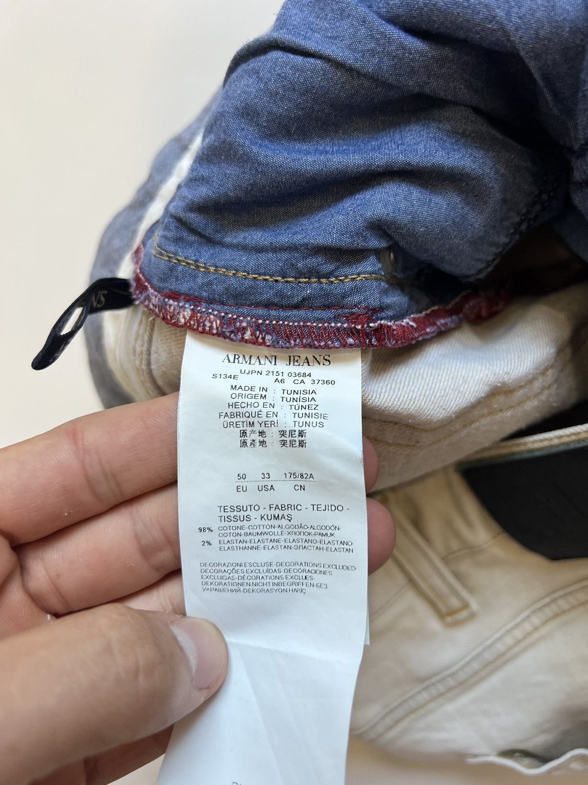 Armani Armani Jeans Denim Shorts Rare Size US 33 - 9 Thumbnail