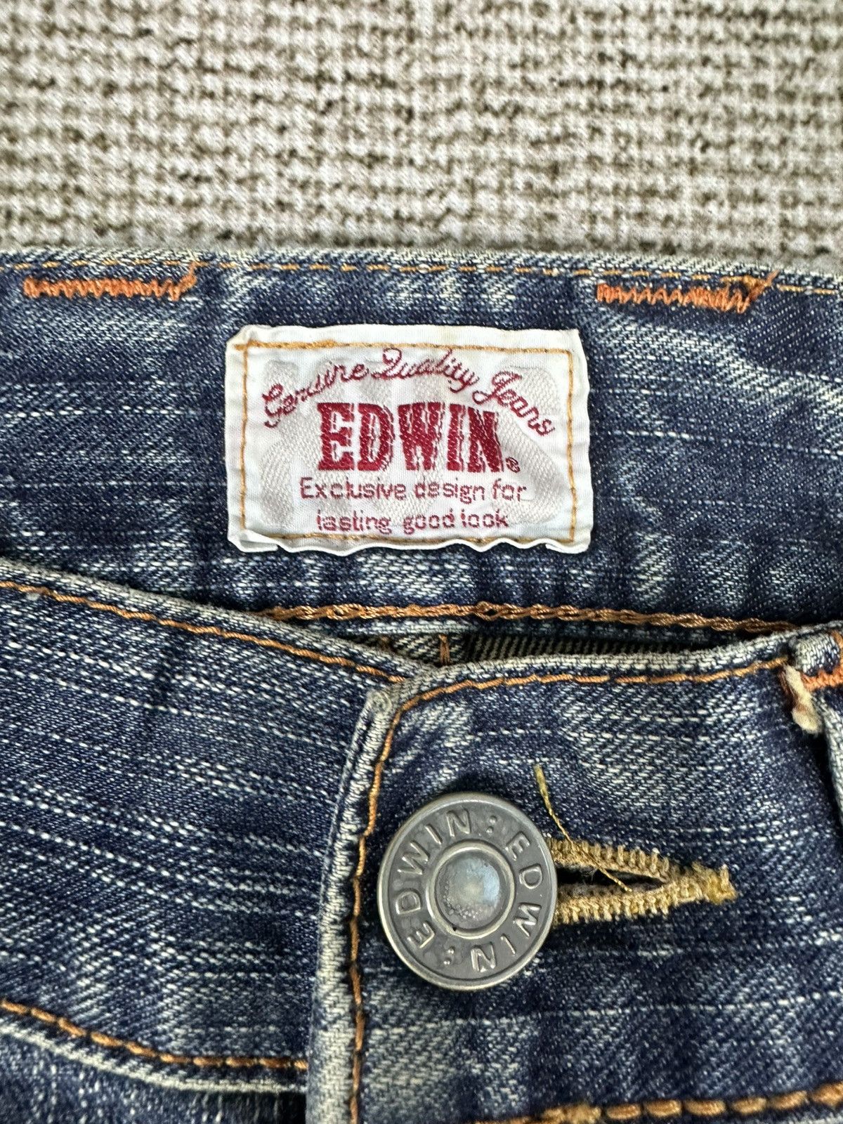 Edwin Vintage Edwin Exclusive Faded Thrash Denim 30x30 D768 Size US 30 / EU 46 - 12 Thumbnail