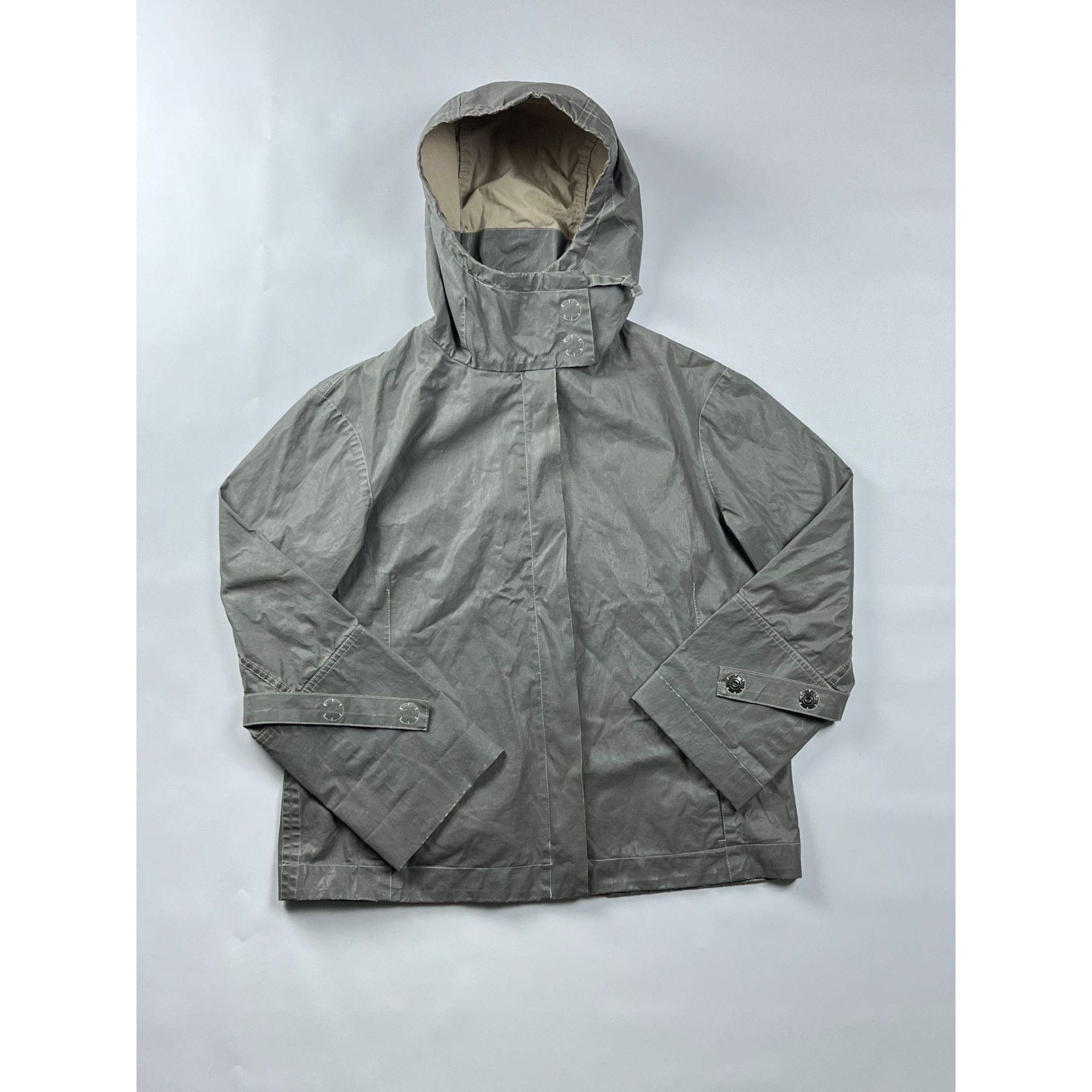 Annette Gortz Annette Görtz Gray & Beige Zip-Up RainJacket Size M / US 6-8 / IT 42-44 - 9 Thumbnail