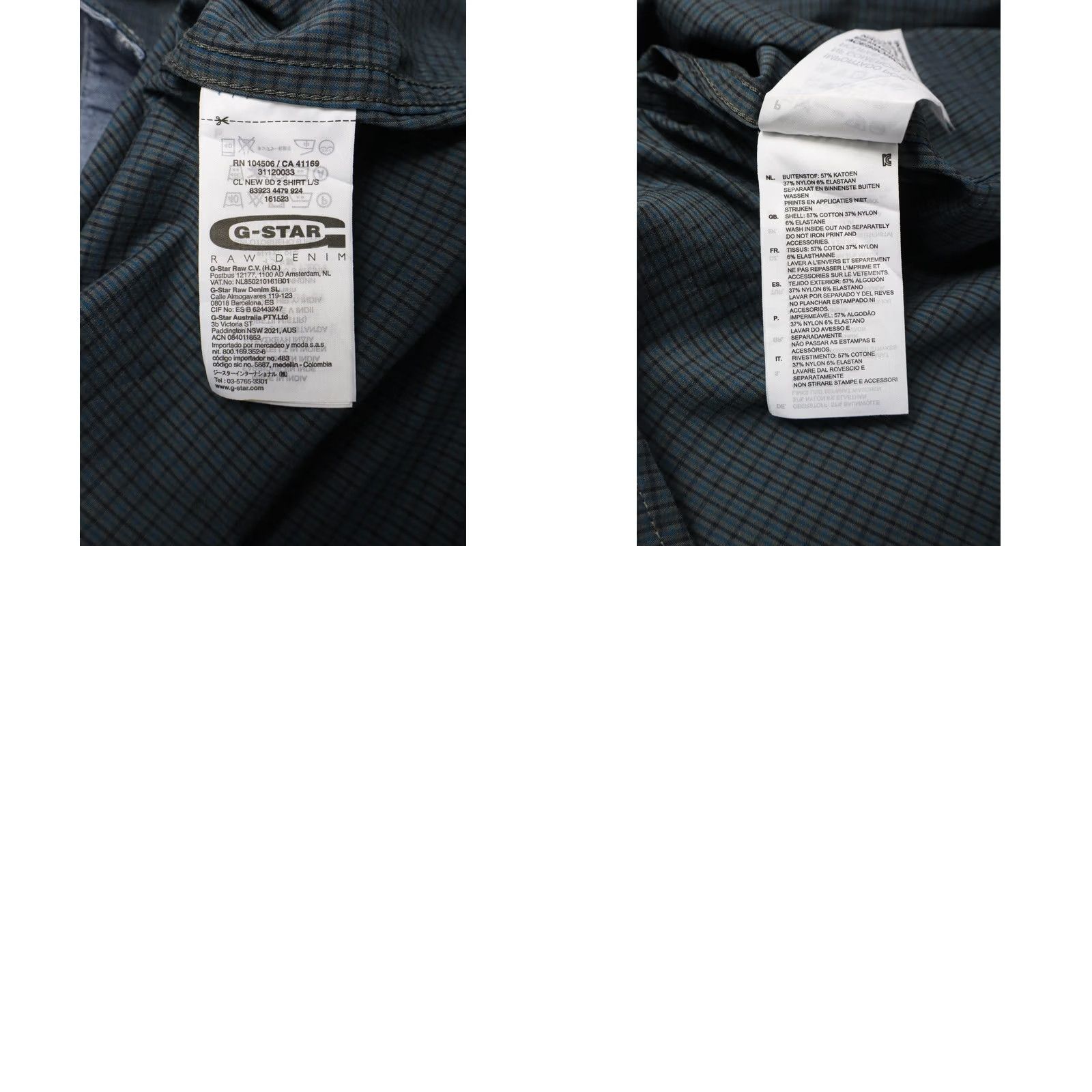 G-Star G-STAR Shirt Men's XL Dark Grey Button-Down Pocket Cl New Bd 2 Shirt Size US XL / EU 56 / 4 - 8 Thumbnail