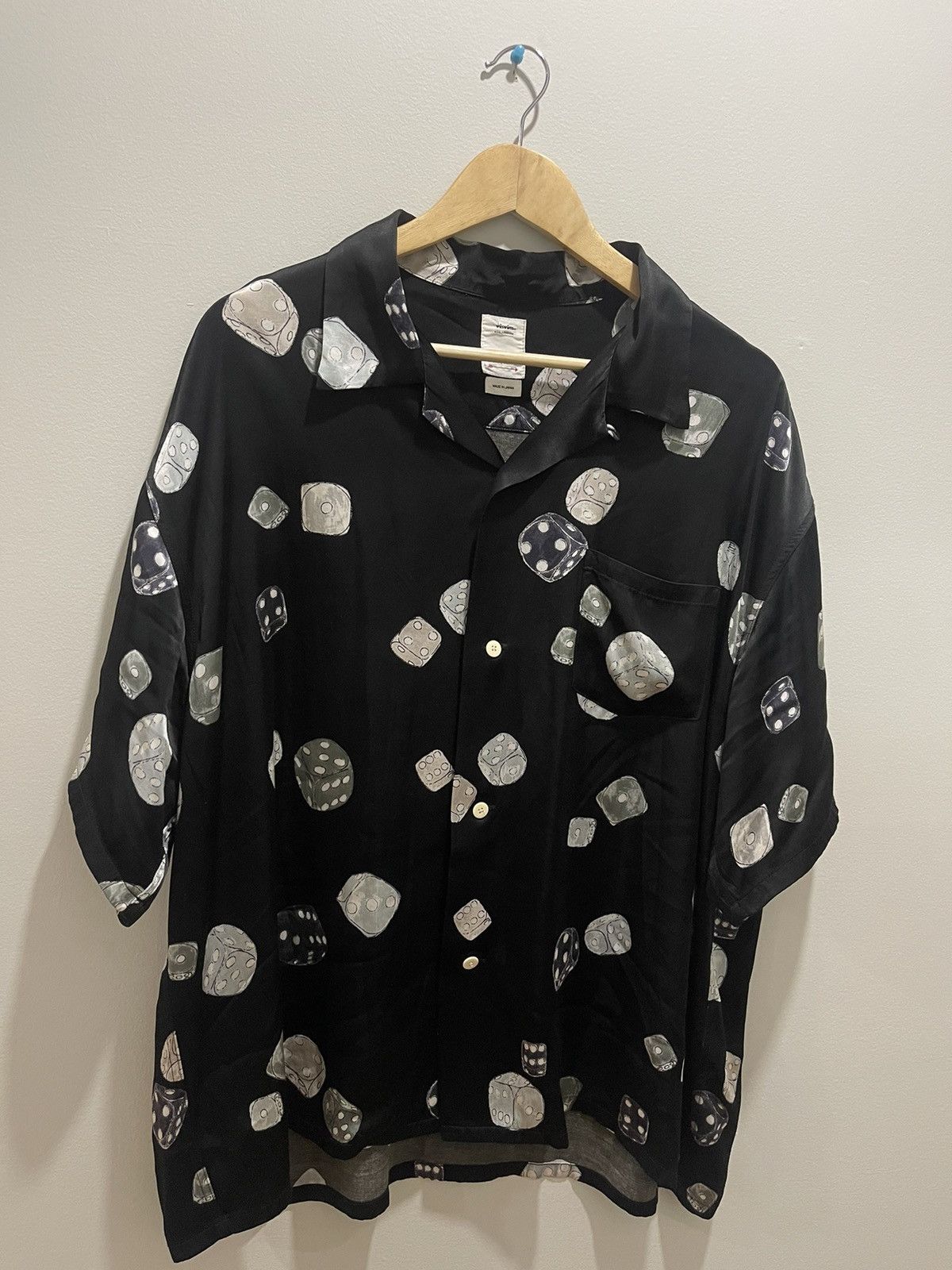 image of Visvim Wallis Dice Shirt in Black, Men's (Size XL)