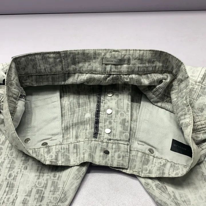 Dior Dior Dior Logo Print Slim Fit Jeans for Men 0079-2507 Size US 30 / EU 46 - 4 Thumbnail