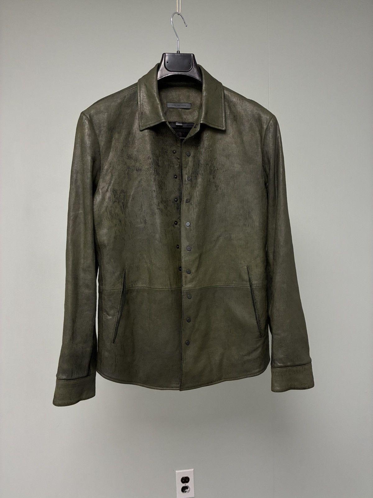 John Varvatos Kelch Leather Shirt Jacket EU 44 USA 34 small Size US S / EU 44-46 / 1 - 10 Thumbnail