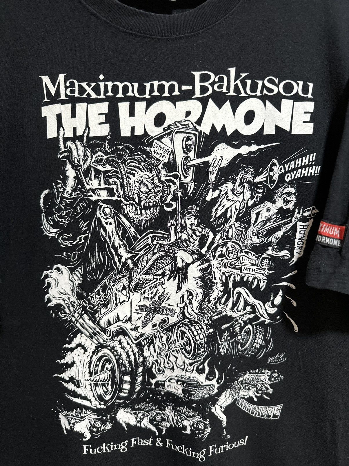 Japanese Brand Thrasher Vintage Maximum Bakusou The Hormone Tee Size US XXL / EU 58 / 5 - 3 Thumbnail