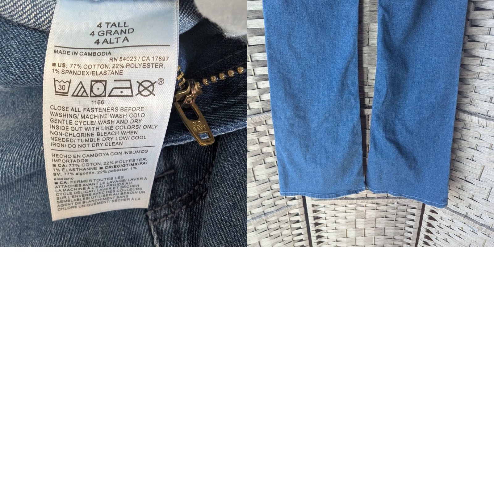 Old Navy Old Navy Wow Flare Jeans Blue Medium Wash Denim High Rise Womens 4 Tall Boho Jeans Size 27" / US 4 / IT 40 - 8 Thumbnail