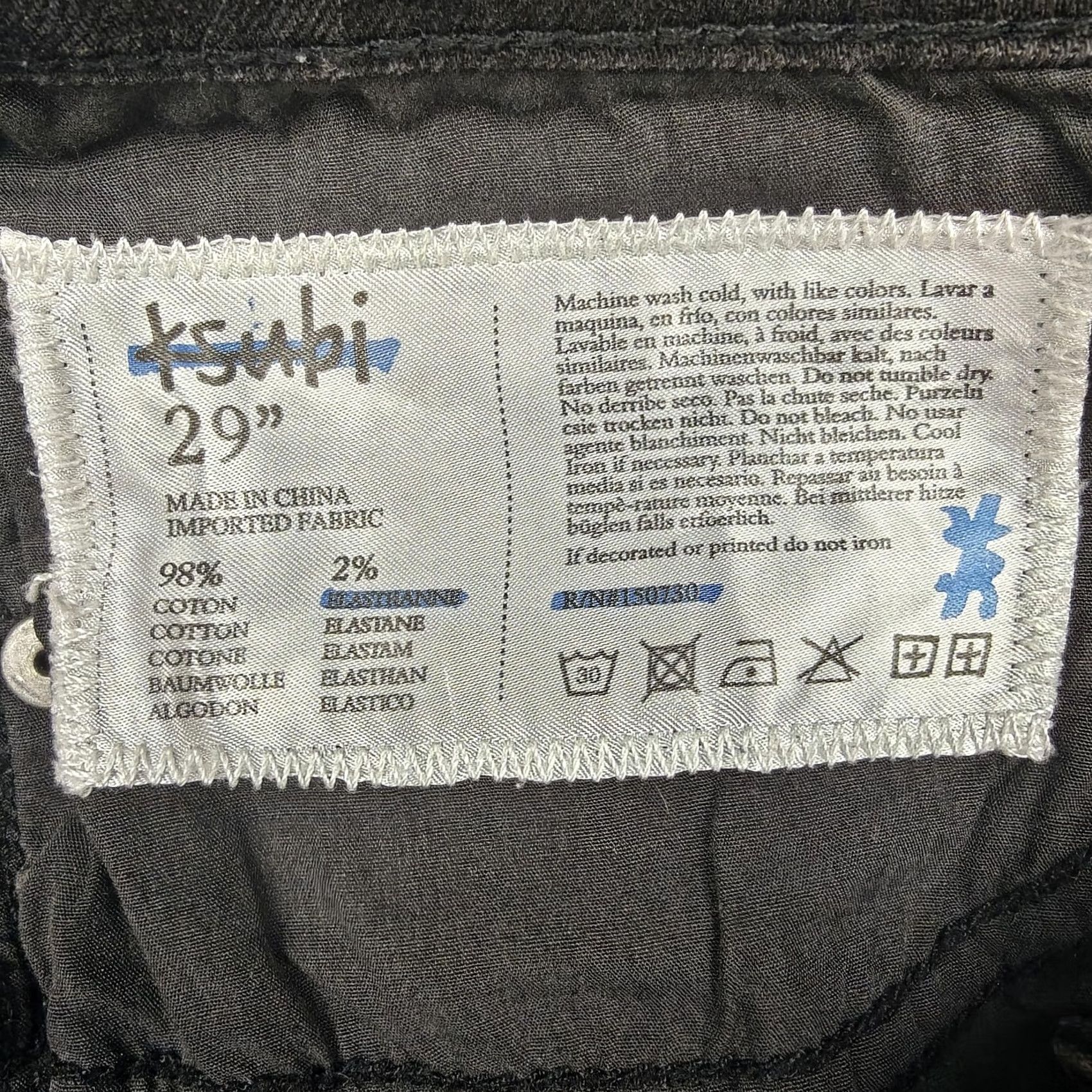 Ksubi VINTAGE Ksubi Van Winkle Scrapyard Jeans Mens 29x32 Black Slim Stretch Denim Charcoal Size US 29 - 6 Thumbnail