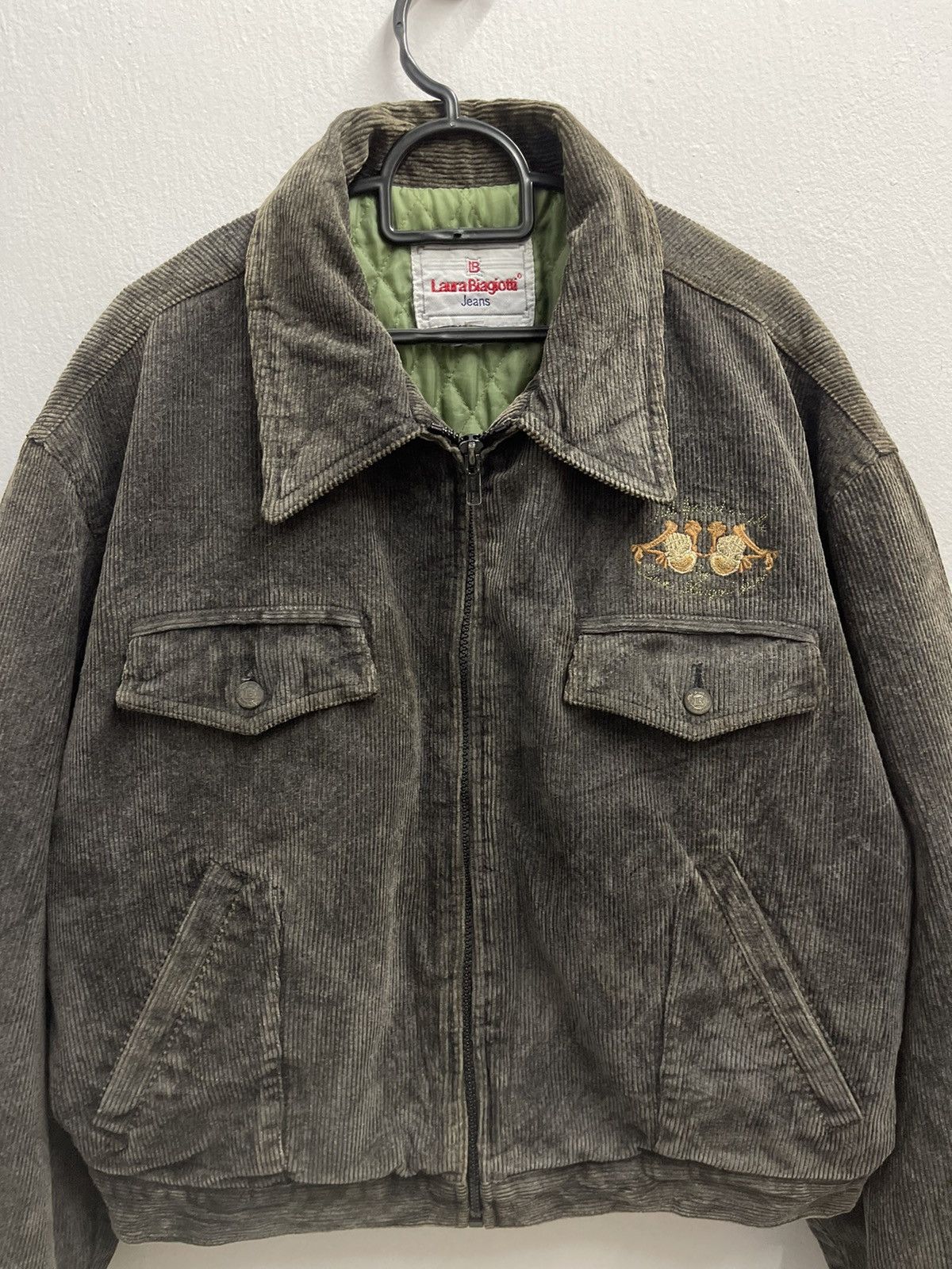 Laura Biagiotti VINTAGE LAURA BIAGIOTTI CORDUROY CROPPED JACKET Size US M / EU 48-50 / 2 - 3 Thumbnail