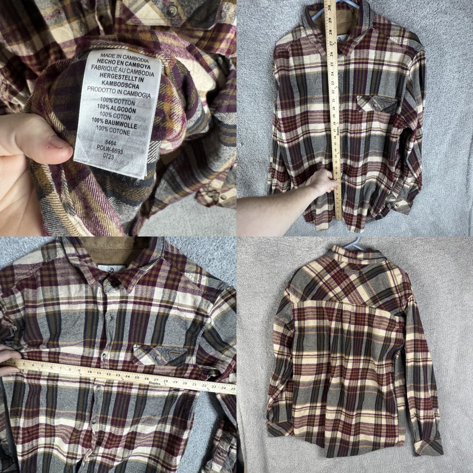 Vintage VINTAGE Legendary Whitetails Shirt Mens L Plaid Flannel Button Front Casual Outdoor Size US L / EU 52-54 / 3 - 9 Thumbnail